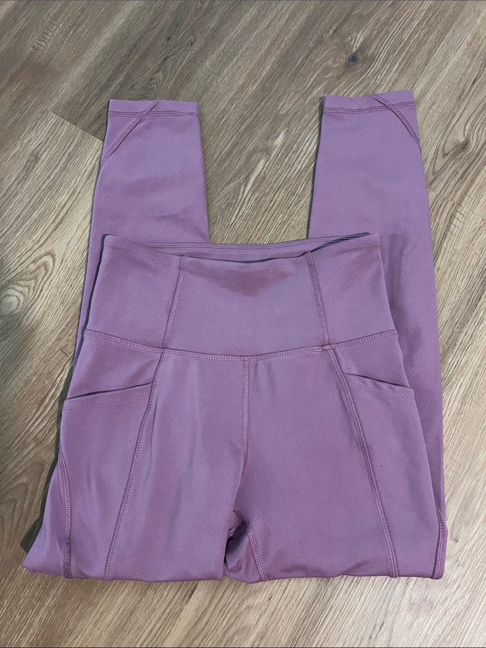 Balance Collection High-Waist Leggings with Side Pockets — Mauve
